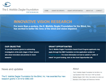 Tablet Screenshot of emzfoundation.com